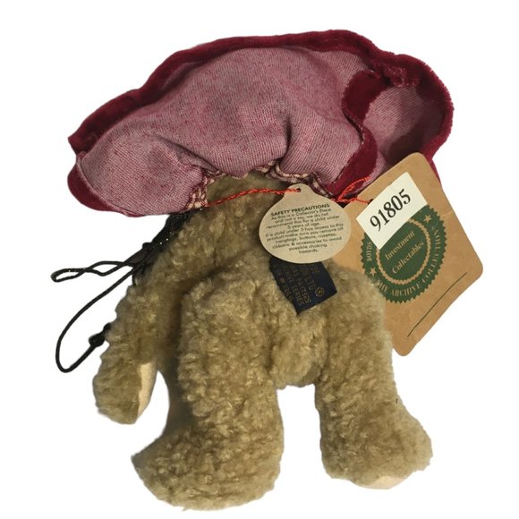 Boyds Bears Plush Little Red Riding Hood Teddy Bear Jointed Stuffed Animal 6in. - Picture 8 of 9